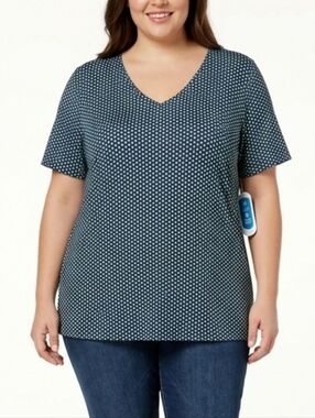 NWT Be Inspired  Performance Wicking V-Neck Top (Runs Small)